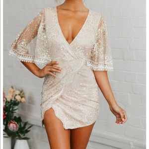 Hello Molly Evening Sun Dress (Champagne)